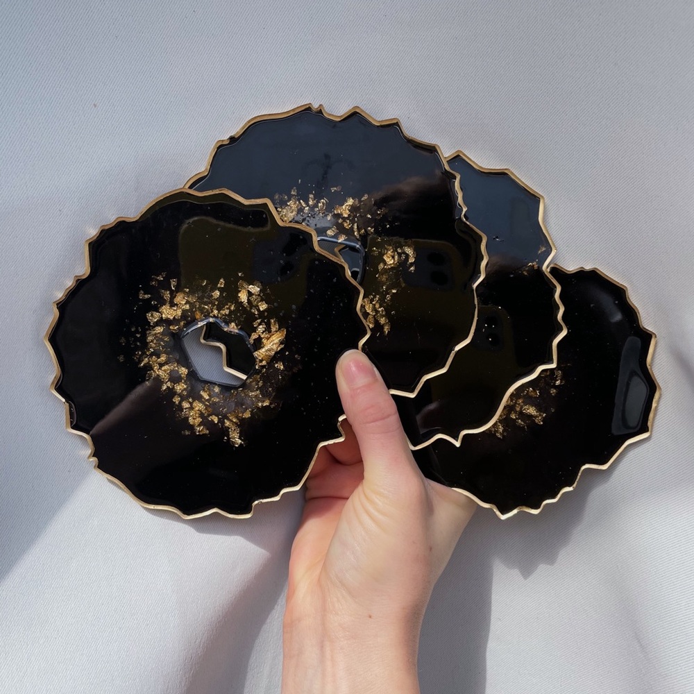 Handmade resin coasters